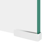 vidaXL Meuble TV/pour moniteur 100x30x13 cm verre transparent