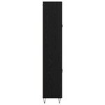 vidaXL Haut Armoire Chêne noir 69 5 x 34 x 180 cm Bois d'ingénierie