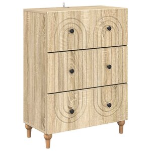 vidaXL Armoire à tiroirs Chêne Sonoma 66 x 34 5 x 90 cm