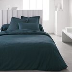 Drap housse - 160 x 200+23 cm uni - Paon