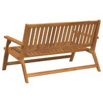 vidaXL Banc de jardin 122.5x77x74 cm Bois d'acacia massif