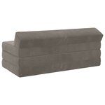 vidaXL Canapé-lit pliable Gris clair 120 x 60 x 49 cm Tissu