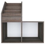 vidaXL Porte-revue pour enfants Gris et chêne sonoma Bois d’ingénierie