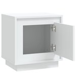 vidaXL Tables de chevet 2 Pièces blanc 44x35x45 cm bois d'ingénierie