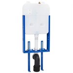 vidaXL Cadre de montage Blanc Acier