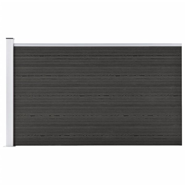 vidaXL Clôture de jardin WPC 175x105 cm Gris