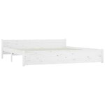 vidaXL Cadre de lit sans matelas avec tiroirs blanc 200x200 cm