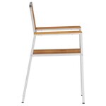 vidaXL Chaise de jardin 6 Pièces Marron 56 x 54.5 x 87 cm Teck massif