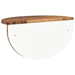 vidaXL Étagère Murale Montage mural 2 Pièces Bois ancien 38 x 19 x 19 cm