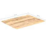 vidaXL Dessus de table Bois de manguier solide 15-16 mm 90x70 cm