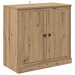vidaXL Buffets avec tiroir 3 Pièces Chêne artisanal 70 x 35 5 x 67 5 cm
