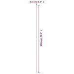vidaXL Piquets pour plantes de jardin 30 Pièces vert 180 cm acier