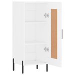 vidaXL Buffet blanc 34 5x34x90 cm bois d'ingénierie