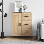 vidaXL Buffet chêne sonoma 69 5x34x90 cm bois d'ingénierie