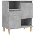 vidaXL Buffets 2 Pièces gris béton 60x35x70 cm bois d'ingénierie