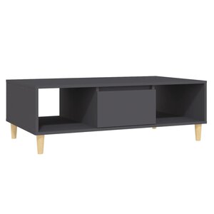 vidaXL Table basse gris 103 5x60x35 cm bois d'ingénierie