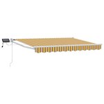 vidaXL Store rétractable manuel avec LEDs 3 5 x 2 m