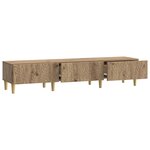 vidaXL Meuble TV 147 x 34 5 x 30 cm Chêne artisanal Bois d'ingénierie