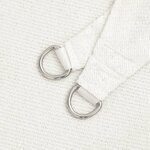 vidaXL Voile d'ombrage 160 g/m² Blanc 2 5x2 5x3 5 m PEHD