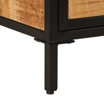 vidaXL Table de chevet 40x30x52 5 cm bois de manguier massif brut