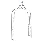 vidaXL Voûte de jardin Vert foncé 120x38x258 cm Fer