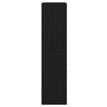 vidaXL Armoire en Chêne Noir - 100 x 50 x 200 cm - En bois d'ingénierie