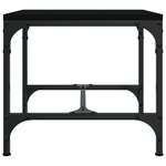 vidaXL Table basse Noir 50x50x35 cm Bois d'ingénierie