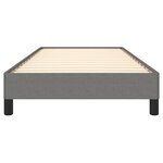 vidaXL Cadre de lit sans matelas gris foncé 100x200 cm tissu