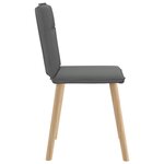 vidaXL Chaises à manger lot de 4 gris foncé tissu