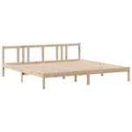 vidaXL Cadre de lit avec tête de lit sans matelas 180x200 cm