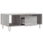 vidaXL Table basse Sonoma gris 90x50x36 5 cm Bois d'ingénierie