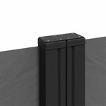 vidaXL Auvent latéral rétractable anthracite 200x1000 cm