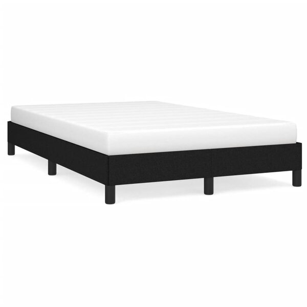 vidaXL Cadre de lit sans matelas noir 120x190 cm tissu