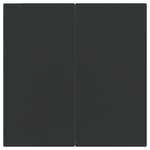 vidaXL Ensemble à manger de jardin 3 Pièces noir résine tressée et acier