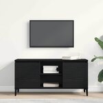 vidaXL Meuble TV Noir 102 x 35 x 50 cm Bois d'ingénierie