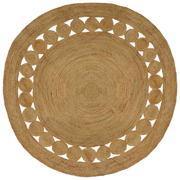 vidaXL Tapis de surface Naturel Ø 240 cm Jute
