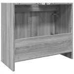 vidaXL Armoire d'évier sonoma gris 63x29x55 cm bois d'ingénierie