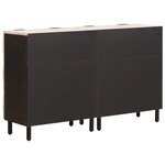 vidaXL Buffet 2 Pièces Finition Lavage Blanc 60 x 33 x 75 cm