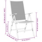 vidaXL Set de salle à manger de jardin 5 pièces en acier anthracite