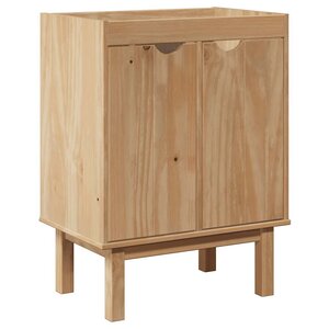 vidaXL Meuble de lavabo de salle de bain OTTA 59x40x80 cm bois massif