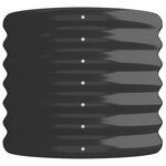 vidaXL Lit surélevé de jardin Acier enduit de poudre Anthracite