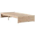 vidaXL Cadre de lit avec tête de lit sans matelas 90x190 cm