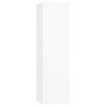 vidaXL Ensemble de meuble TV 4 Pièces Blanc Bois d'ingénierie