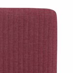 vidaXL Chaises à manger lot de 6 rouge bordeaux tissu