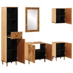 vidaXL Ensemble de Meubles de Salle de Bain 5 pièces