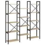 vidaXL Étagère Chêne sonoma 156 x 25 x 167.5 cm Bois d'ingénierie