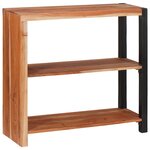 vidaXL Étagère Marron 80 x 30 x 75 cm Bois d'acacia massif