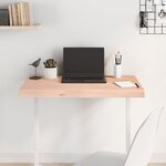 vidaXL Dessus de table 80x50x(2-6) cm bois de chêne massif non traité