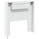 vidaXL Armoire tête de lit avec LED blanc 100x16 5x103 5 cm