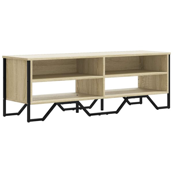 vidaXL Meuble TV chêne sonoma 122x34x41 cm bois d'ingénierie